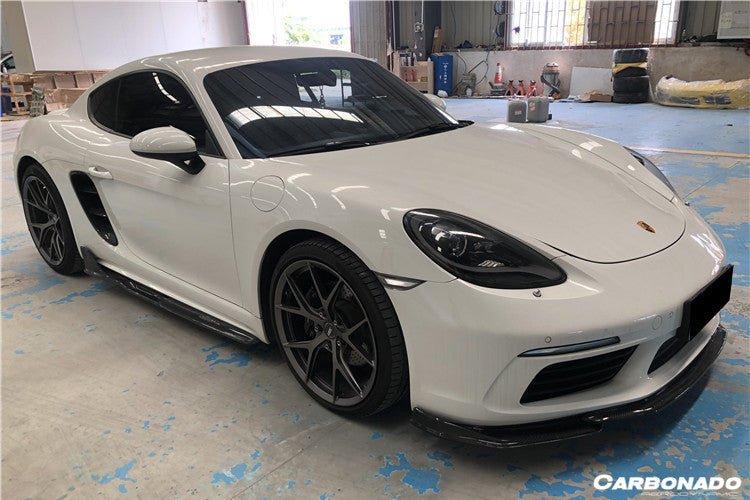 2017 - 2023 Porsche 718 Cayman/Boxster AM Style Carbon Fiber Side Skirts